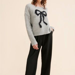 Anthropologie bow sweater